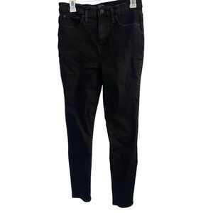 J.Crew Black 10" High Rise Skinny‎ Denim Jeans Sz 29